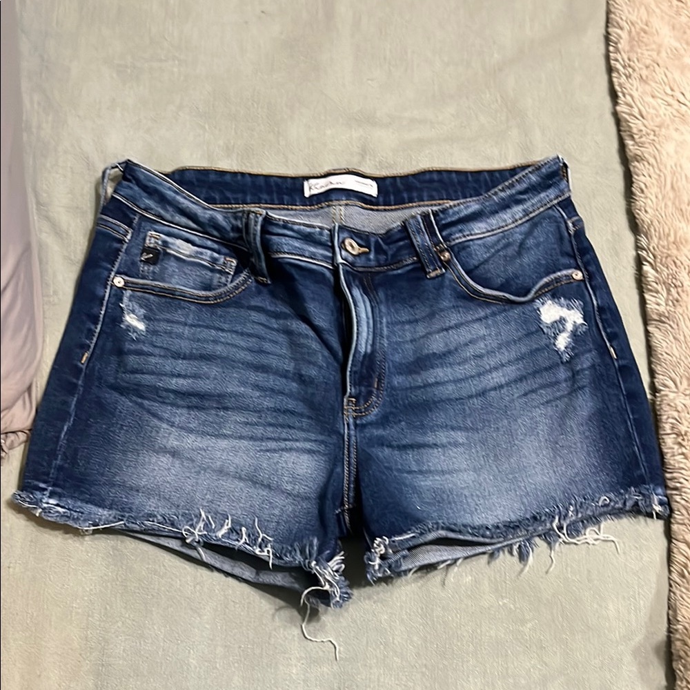 KanCan Distressed Blue Jean Shorts